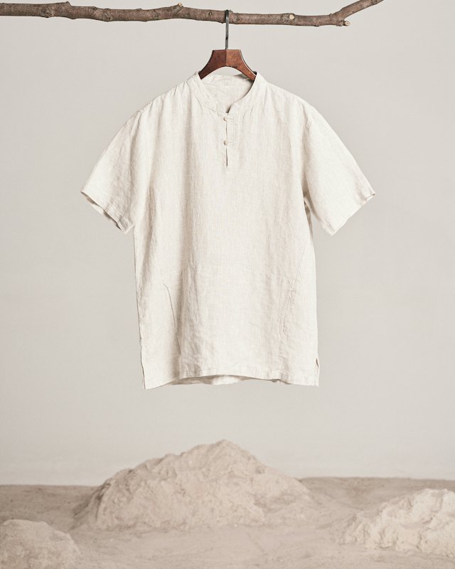 Chemise en lin naturel